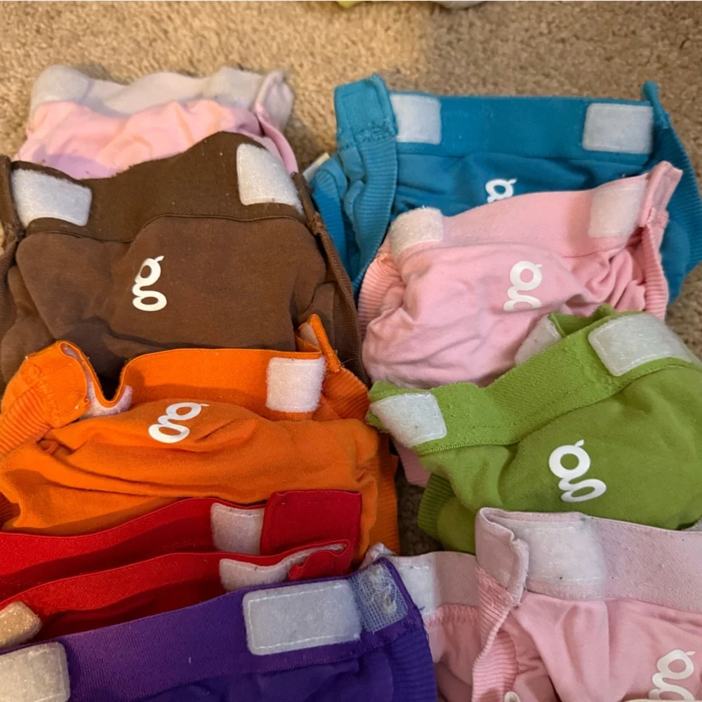 Vibrant GDiaper Covers Set for Kids With Inserts/Liners